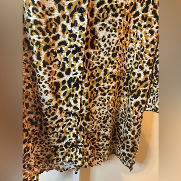 Leopard Print Swimsuit Coverup-Size Medium - Picture 3 of 8
